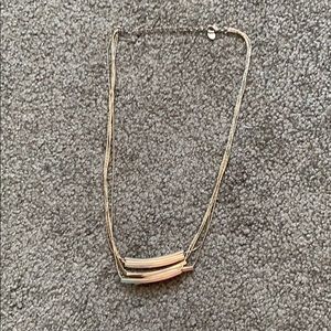 Gold bar necklace
